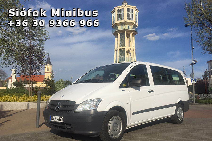 Siófok Minibus – Mercedes minivan for 9 passengers